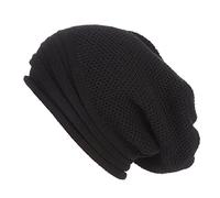 Generisch Gorra & Ness Warm Hat Women Winter Ski Men Baggy Knit Baseball Caps Crochet Gorra Camionero Mujer, Negro , Talla única