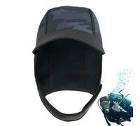 Generisch Gorra submarina de 2 mm - Neopreno de nailon de 24 cm de altura | Gorro antifrío, protección solar de secado rápido para esnórquel, surf, invierno, natación, buceo, deportes acuáticos