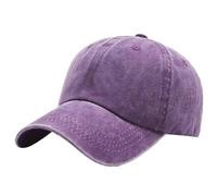Generisch Gorras de béisbol de verano de estilo antiguo y estilo retro al aire libre de estilo japonés con parte superior suave y gorra lavada para hombres y mujeres Gorros finos, morado, Talla única