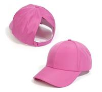 Generisch Gorras de béisbol para padres e hijos, estilo camionero para mujer, sombreros de sol de verano para uso diario, gorras de tenis ideales para la escuela y el tiempo libre, Rosa intenso., S