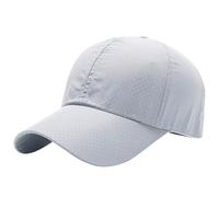 Generisch Gorras gigantes blancas para hombres y mujeres, sombrero de camionero de algodón lavado ajustable de perfil bajo gorra calendario, gris oscuro, Talla única
