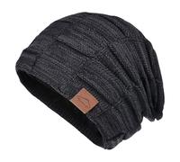 Generisch Gorro azul exclusivo grueso suave y cálido de punto para mujer conjunto de gorros para mujer, Bk1, Talla única
