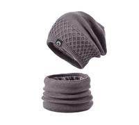 Generisch Gorro bufanda amarillo juego de capucha esquí sobre viento Plush Hood Fuzzy Ski Invierno Ajustable Mujeres Hombres Gorro Guantes Set Mujer, café, Talla única