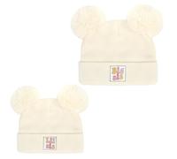 Generisch Gorro de invierno para bebé, gorro de punto para niños y niñas, gorro bordado para niños de 08 años, 86, Wh1, S