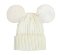 Generisch Gorro de invierno para bebé, gorro para niña o niño, cálido para clima frío, Blanco, Talla única