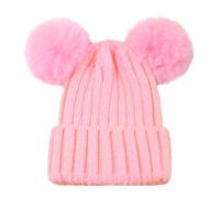 Generisch Gorro de invierno para bebé, gorro para niña o niño, cálido para clima frío, Rosa., Talla única