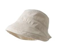 Generisch Gorro de lluvia para mujer, impermeable, para vacaciones, sol, verano, playa, sombrero de pescador, sombrero de pescador, con, beige, talla única