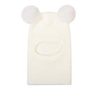 Generisch Gorro de piel para mujer, conjunto de gorros Toddler Beanie Hats Girl Boy con cuello cálido para niños, gorro cálido para clima frío, gorro de invierno para hombre, Blanco, Talla única