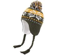 Generisch Gorro de punto de invierno con piel sintética para hombre y mujer, gorro cálido en climas fríos, accesorio para actividades de ocio, verde, L