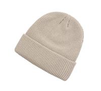 Generisch Gorro de punto para mujer, sencillo, informal, térmico, con patrón acanalado y ala ancha, gorro de punto doble, cálido, protección contra el frío, gorro de invierno, suave, cómodo, para