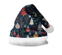 Generisch Gorro para hombre y mujer, para adultos, para invierno, gorro de Navidad, gorro suave y holgado, gorro trenzado cálido, marine, 6-12 Jahre