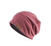 Generisch Gorro para niños con cuello cuadrado de pelo de rejilla sombreros retro cálido sombrero de moda gorro de marinero, rojo, Talla única