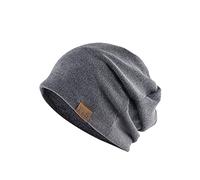 Generisch Gorro para niños con cuello cuadrado de pelo de rejilla sombreros retro cálido sombrero de moda gorro de marinero, gris oscuro, Talla única