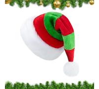 Generisch Gorros de Navidad, accesorios de fiesta de Papá Noel, comodidad extra gruesa, sombrero de fiesta para fiestas de invierno, sesiones de fotos, canciones de villancicos, oficina, fiesta de Año