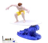 Generisch Grifos | Pequeña estatua de surf, escultura para la consola central en el coche, para sedán, camioneta, SUV, scooter, coches pequeños