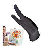 Generisch Guante de tableta de dibujo - Guante de dos dedos para dibujo digital, 2 guantes respiratorios que reducen la fricción para pintar y dibujar