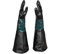 Generisch Guantes de arena para cabina de chorro de arena de 220 l, 350 l, 420 l o 990 l, guantes de goma forrados de 600 mm, interior textil con costuras reforzadas