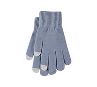 Generisch Guantes de forro polar para mujer, negro engrosado, cepillado, cinco dedos, guantes cálidos de ciclismo para mujer, lana negra (B, talla única)