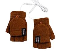 Generisch Guantes de invierno impermeables a prueba de viento para hombre y mujer, guantes térmicos, protección contra el frío, guantes térmicos para bicicleta para correr convertible, guantes sin