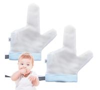 Generisch Guantes para niños, manoplas para niños, protección para el pulgar, Dos Dedos Azul M, Siehe Beschreibung
