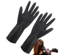 Generisch Guantes para teñir el cabello, manguitos de teñido con textura, guantes de látex para trabajos de cocina, laboratorio, barbacoa, trabajos de pintura, limpieza, lavado de platos, área de
