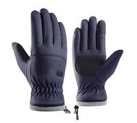 Generisch Guantes profesionales de invierno WindproofGloves con forro polar impermeable antideslizante para actividades al aire libre (azul, talla única)