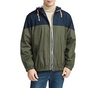 Generisch Gürtelschnallen Herren Herren Mode Lässig Lose Nähte Mit Kapuze Wasserdichte Atmungsaktive Fliegeranzug Jacke Dünne Mantel Top Bluse Herren Doppel (Blue, XL)