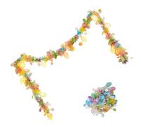 Generisch - Guirnalda de : decoración de papel metálico colgante y reutilizable | Decoración de Pascua de primavera para ventanas, paredes, techos, escaleras, aulas y