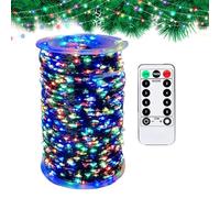 Generisch Guirnalda de luces navideñas, 30 m, 300 LED con mando a distancia, cadena de luces para árbol de Navidad, para decoración del hogar, exterior, jardín, patio, paisaje, chimenea, chimenea