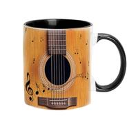 Generisch Guitar Mug - Violin Coffee Mug | Music Teacher, Music Themed Coffee Mugs, Travel Guitar Cup | Guitars Piano Violin Ceramic Mugs, Tea Cups Desk Decor, Funny Tea Cup