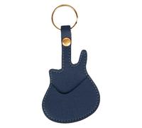 Generisch Guitar Pick Holder Case, Guitarra -Pick Tasche - Guitar Pickelhalter mit Keyring,PU Leather Music Players Accessoires für die Instrumentenwartungssammlung, azul, Siehe Beschreibung, Ver