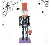 Generisch Halloween Cascanueces Figura Gótica Esqueleto Calabaza Decoración