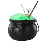 Generisch Halloween Cauldron, Halloween Bowl Decorations Outdoor Remote Control Light-Up Prop, Mist Effect, Spooky Party Accent, Perfect for Table, Home, Porch, Yard, Kitchen, Room, (PC)