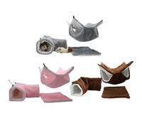 Generisch Hamaca para hámster - Cálida Cueva de Peluche | Cama Colgante para Animales pequeños para hámster de hurón | para Dormir, Descansar, esconderse, Jugar, Escalar, Accesorios de