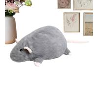 Generisch Hámster de peluche gigante - Hamster de peluche realista, suave y dulce, juguete coleccionable, decoración de gran tamaño, regalo para sofá, cama, sala de estar, apartamento, oficina
