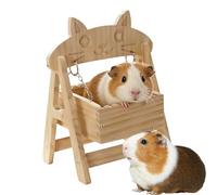 Generisch Hamster House - Wooden Chew-Safe Small Animal Hammock | Pet Cage Accessory Shelter for Hamsters, Gerbils, Mice, Chinchillas enanas, Ferrets and Rabbits