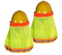 Generisch Hard Hat Sun Shade - Full Brim UV Protection Cap with Reflective Strip, Lightweight Low-Stretch Silk and Mesh, ideal for Construction, Hiking, Cycling, Outdoor Work