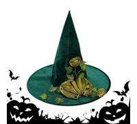 Generisch Hat Green - Gorra de disfraz de para mujer, accesorio de cosplay de Halloween, ropa de fiesta de Navidad, clásico con puntos para niñas