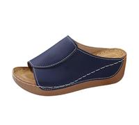 Generisch Hauspatschen Pan Slipper Komfort Ledersandalen Sommer Wander Sandalen Rutschfeste Wanderschuhe FüR Strand Reisen Trekking LäSsige Breite FüßE Schlappen Elegant Summer Outdoorschuhe