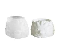 Generisch Hedgehog Flower Pot Silicone Mold, Hedgehog Resin Silicone Candle Holder Mould - Art Crafts Tools Planter Mould | Reusable for Storage Jar Candle Holder Contenedor