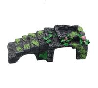 Generisch Hermit Crab Toys - Hábitat de Resina para Escalar lagartos con comedero - Accesorios de alimentación terrario decoración para recinto Relax lagartos Dormir Jugar Empleo Tortuga