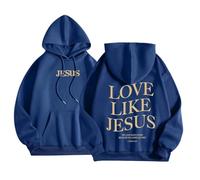 Generisch Herren-Kapuzenpullover für den Alltag, lockere Passform, grafische Sweatshirts für Herbst und Winter, vielseitig und Bequem Zum Tragen mit T-Shirts (Dark Blue, XXXXXL)