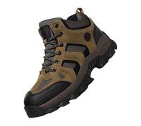 Generisch Herren Wanderstiefel Wasserdichte Schuhe Outdoorschuhe Trekkingschuhe,Sportschuhe,Kletterschuhe,Leicht,Atmungsaktiv,Mode,bequeme,Winddicht,Abriebfest,sichere FußHalt,Gummisohle, marrón, 48
