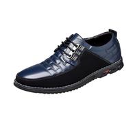 Generisch Herrenschuhe aus lackiertem im britischen Spleißen, Business-Casual-Stil, Herren-Lederschuhe Schuhe Laufen Herren, turquesa, 39 EU