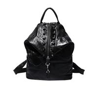 Generisch Hippie Travel Backpack,Leather Laptop Patchworks Work Bookbag - Anti-theft Bag Purse, Casual Daypacks, Travel Daypacks For Teen Girls fabric ensures great comfort, Negro , Siehe