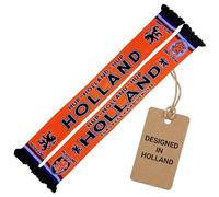 Generisch Holland - Bufanda de punto para el Campeonato Europeo de Fútbol, Naranja, negro, rojo, azul, blanco, 145 cm