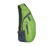 Generisch Hombre y Mujer Color Sólido con Cremallera Plegable Bolsillo Pecho Hombro Individual Bandolera Bolsa Deporte Bolsa de Hombro al Aire Libre Bicicleta Bandolera Hombre (Verde, Talla Única)