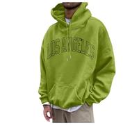 Generisch & Hombres Moda Hombre Ocio Impresión 3D Impresión Impresión Sudadera con Capucha Manga Larga Sudadera Top Sudadera Hombre Clásica, verde, S