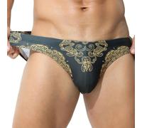 Generisch Hombres para actividades al aire libre en la playa en la piscina. Ajuste ajustado. Diseño de cordón. Material elástico para todo el año. Perfecto para aventuras de verano con estilo., dorado