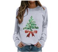 Generisch Hoodie Damen Hoodie Sweatshirt Hoody Pullover mit Kapuze passende Outfits für Mama Mich, Frohe Weihnachten, Sweatshirt, Mama ich, Pullover, Baby, T-Shirt Weihnachtsbaumspitzen, Gris claro